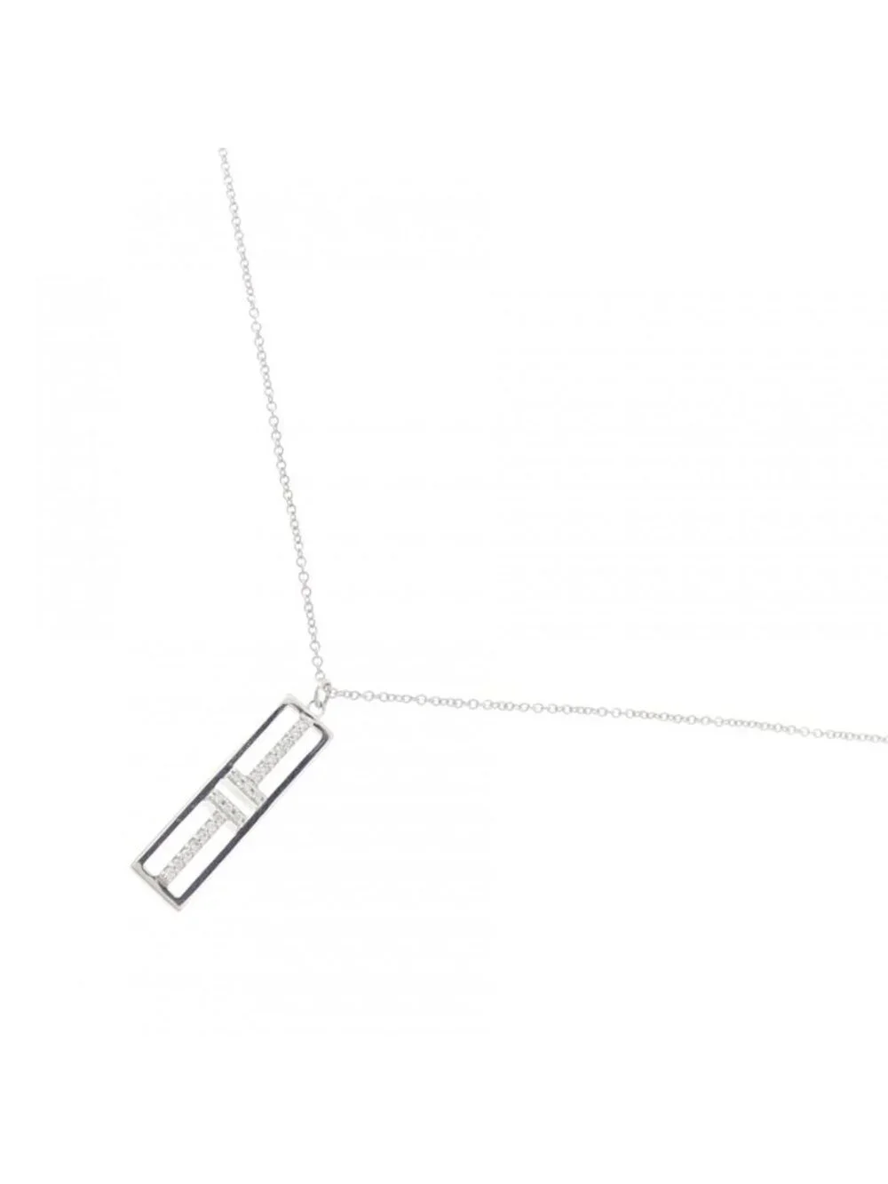 Tiffany & Co T Too Open Vertical Bar Necklace
